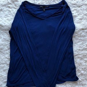 WHBM Blue Long Sleeve